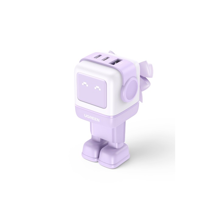 Ugreen Nexode RG 65W 3-Port GaN Ordenador portátil, Teléfono móvil, Ratón, Portátil, Batería portátil, Teléfono Rosa Corriente