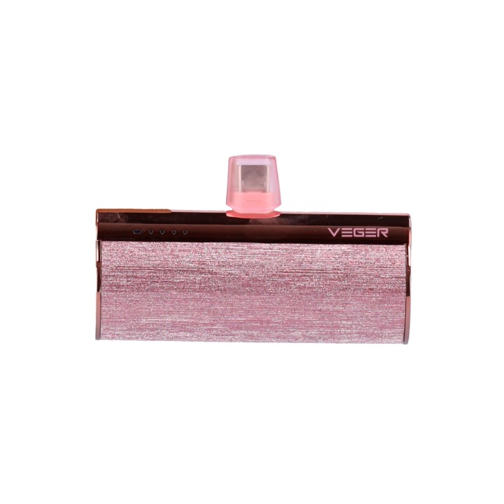 VEGER PlugOn-L VG-W0556 PowerBank 5000mah Type-C connector built-in Rosa
