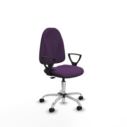 Piqueras y Crespo Algarra CP bali morado brazos fijos base cromada ruedas autofrenantes 50mm