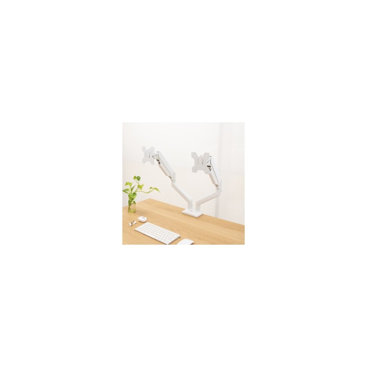 TooQ DB1434TNR-W soporte para monitor 86,4 cm (34") Escritorio Blanco