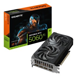 GIGABYTE GeForce RTX 5060 Ti WINDFORCE MAX OC 8G Tarjeta Gráfica – 8 GB GDDR7, 128 bits, PCI-E 5.0, 2617MHz Frecuencia del