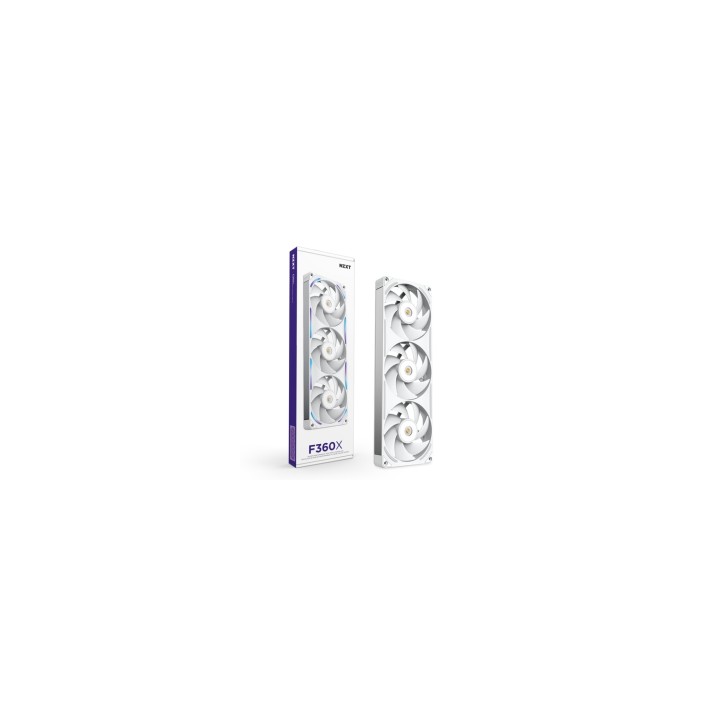 NZXT F360X Carcasa del ordenador Ventilador 12 cm Blanco 1 pieza(s)