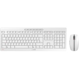 CHERRY Stream Desktop Recharge teclado Ratón incluido Universal RF inalámbrico QWERTZ Alemán Gris