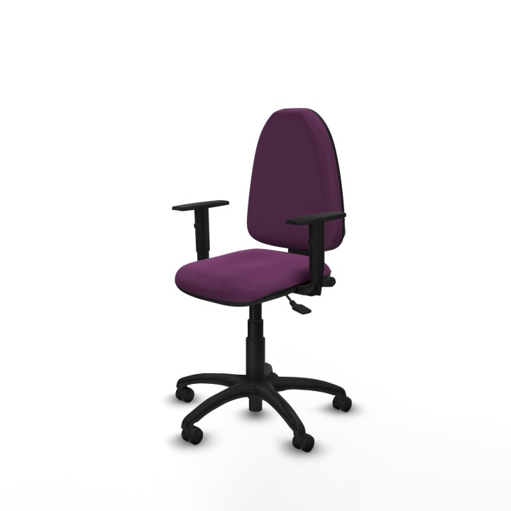 Piqueras y Crespo Ayna AS similpiel morado brazos 1D base poliamida ruedas engomadas 50mm