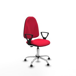 Piqueras y Crespo Algarra CP bali rojo brazos fijos base cromada topes