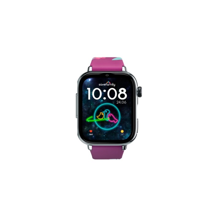 SaveFamily SaveWatch Plus 2 Reloj Inteligente para niños 4G Esfera Plata correa silicona Maui