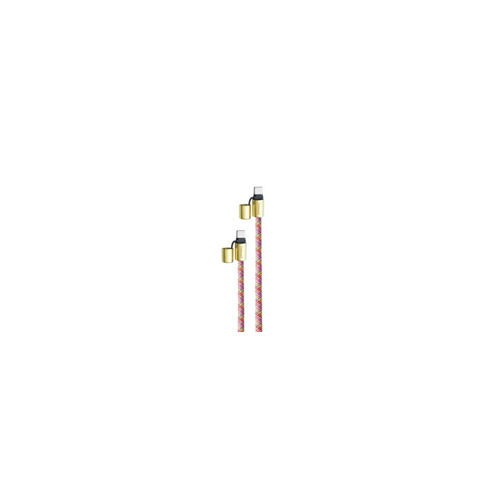 Intenso Handykette als Lade- + Datenkabel USB-C bis 1,65m neon mix cable USB USB C Multicolor