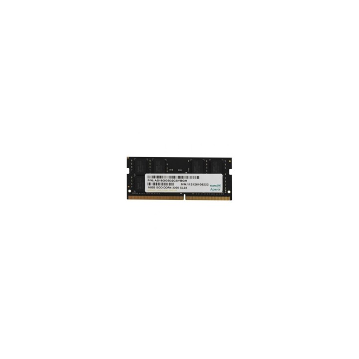 Memoria RAM Apacer ES.16G21.GSH 16GB/ DDR4/ 3200MHz/ 1.2V/ CL22/ SODIMM