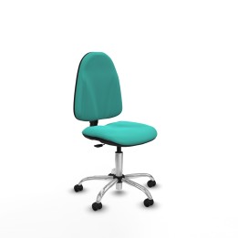 Piqueras y Crespo Algarra CP similpiel turquesa base cromada ruedas engomadas 50mm