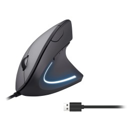 Equip 245118 ratón Universal mano derecha USB tipo A Óptico 3200 DPI