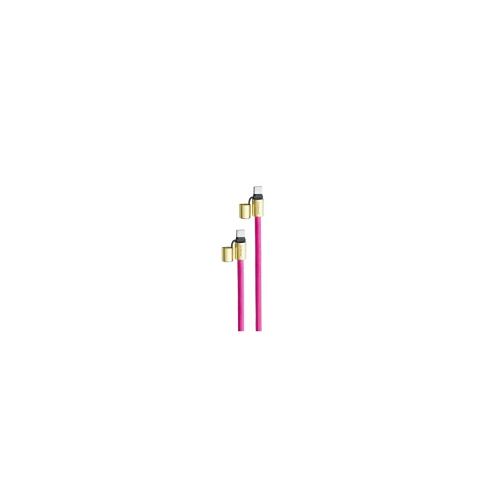 Intenso Handykette als Lade- + Datenkabel USB-C bis 1,65m neon pink cable USB USB C Rosa