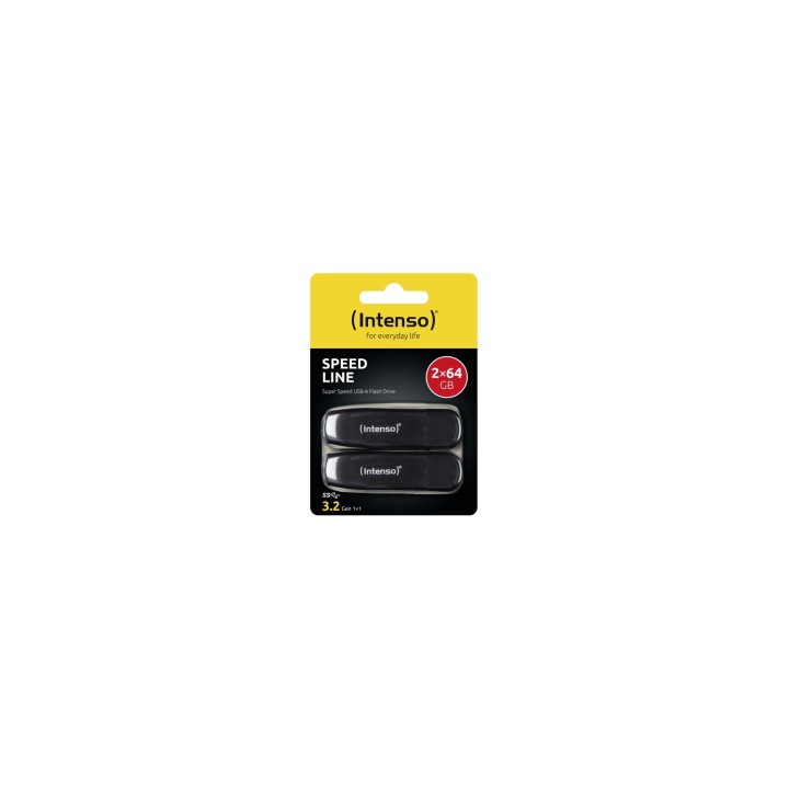 Intenso 3533494 unidad flash USB 64 GB USB tipo A 3.2 Gen 1 (3.1 Gen 1) Negro