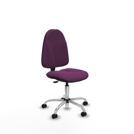 Piqueras y Crespo Algarra CP similpiel morado base cromada ruedas autofrenantes 50mm