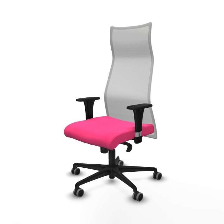 Piqueras y Crespo Albacete malla sincro malla blanca similpiel rosa brazos 1D base nailon ruedas 65mm engomadas