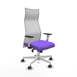 Piqueras y Crespo Albacete malla sincro malla blanca bali lila brazos blancos base blanca ruedas 65mm engomadas