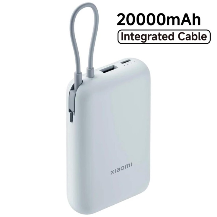 Xiaomi Powerbank 20.000 mAh 33W con Cable Integrado Ice Blue (BHR8975GL)