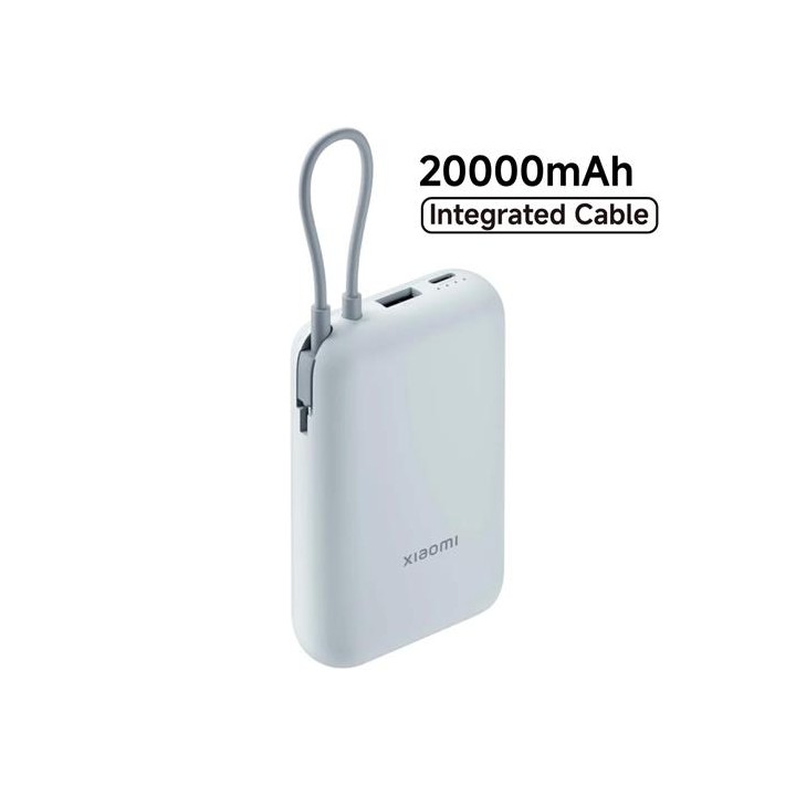 Xiaomi Powerbank 20.000 mAh 33W con Cable Integrado Ice Blue (BHR8975GL)