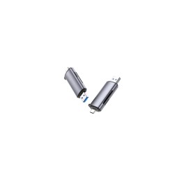 Ugreen 50706 lector de tarjeta USB/Micro-USB Plata