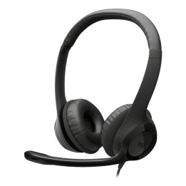 Logitech Auriculares con Cable H390 para PC/Portátil, Auriculares Estéreo con Micrófono con Supresión de Ruido, USB-C,
