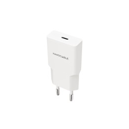 Nanocable Cargador USB-C/PD 25W, Blanco
