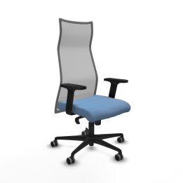 Piqueras y Crespo Albacete malla sincro malla gris bali azul cielo brazos 2D base nailon ruedas 65mm engomadas