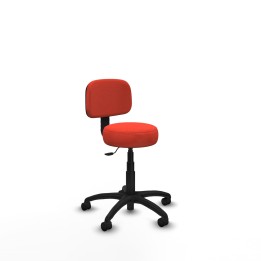 Piqueras y Crespo Silla Llanos giratorio bali naranja oscuro base poliamida 600 ruedas nailon 50