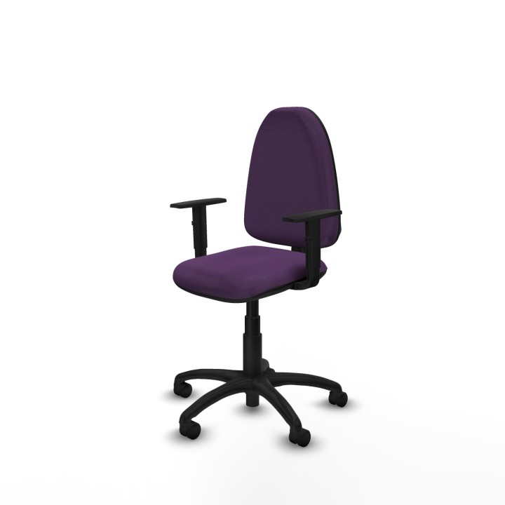 Piqueras y Crespo Ayna CP bali morado brazos 1D base poliamida ruedas nailon 50mm