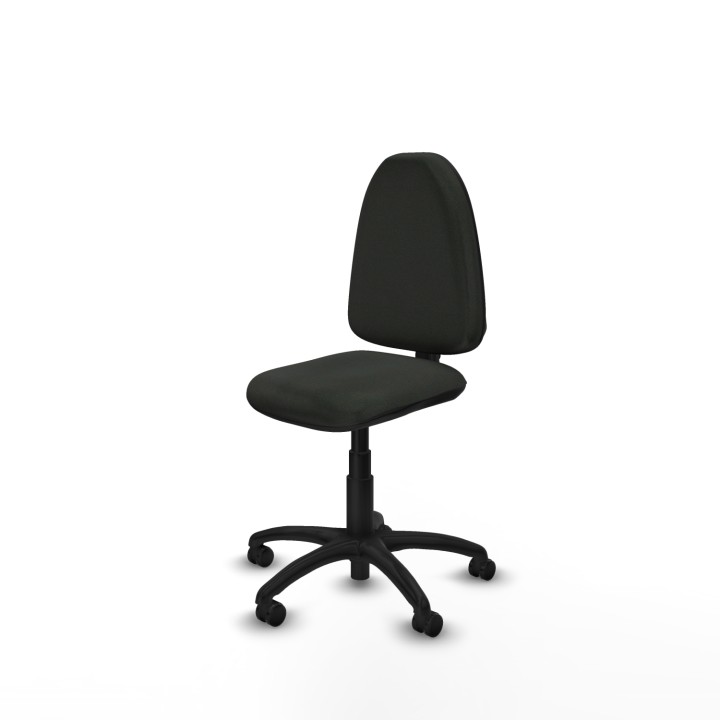 Piqueras y Crespo Ayna CP bali negro sin brazos base poliamida ruedas engomadas 50mm