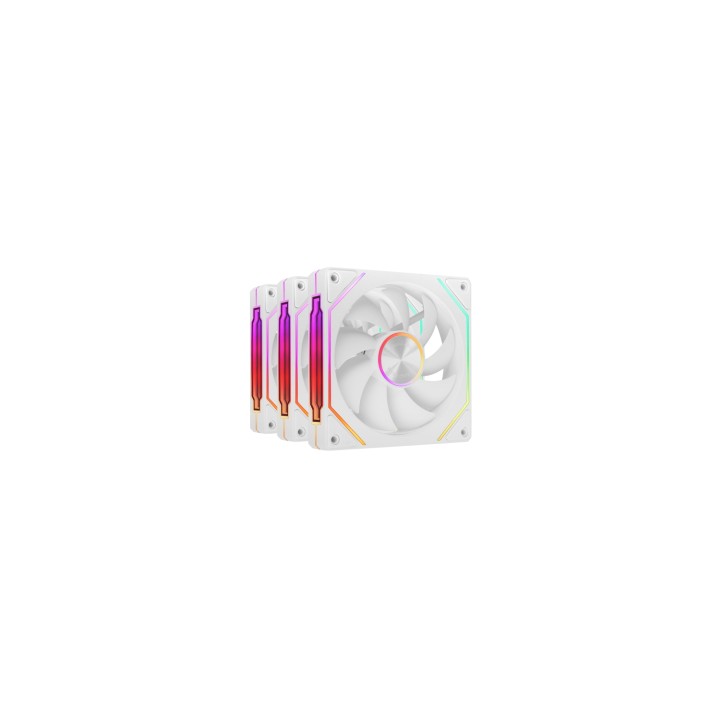 Mars Gaming MF-LINKFINITYKIT2W Carcasa del ordenador Ventilador 12 cm Blanco 3 pieza(s)