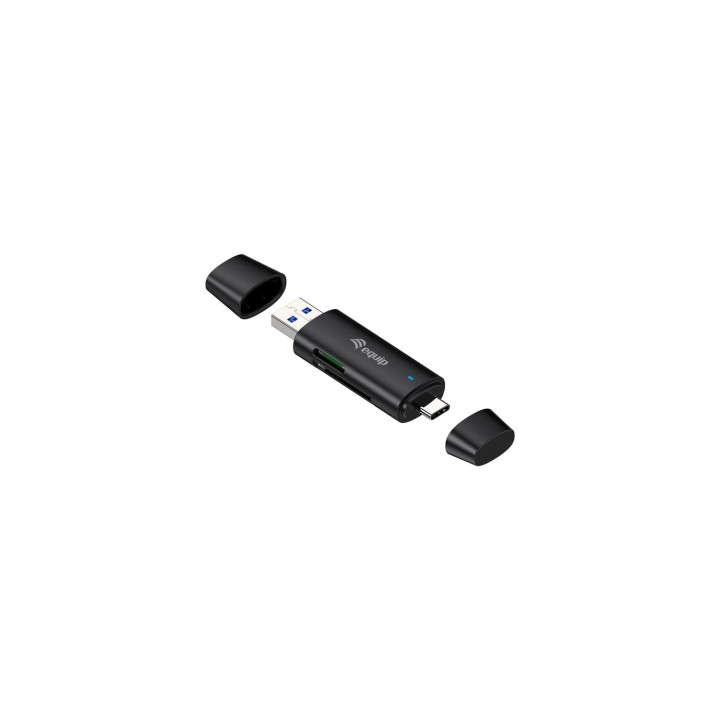 Equip 245462 lector de tarjeta USB 3.2 Gen 1 (3.1 Gen 1) Type-A/Type-C Negro