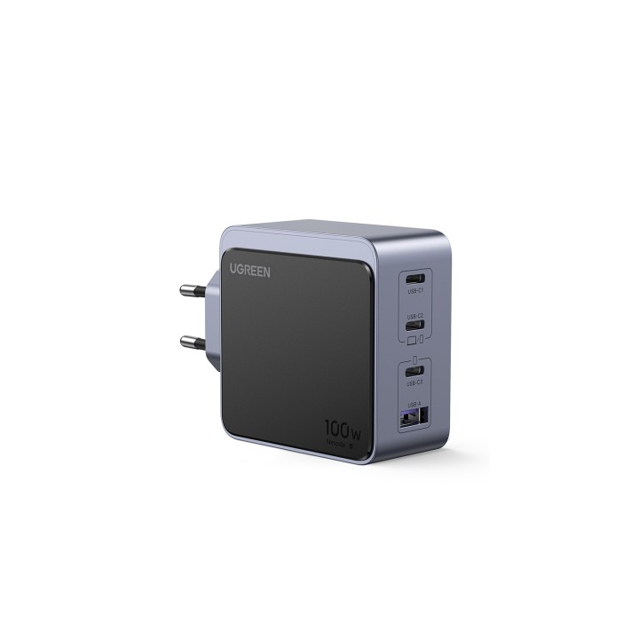 Ugreen Nexode S 100W 4-Port GaN Fast Charger EU gray Ordenador portátil, Teléfono móvil, Portátil, Batería portátil, Tableta