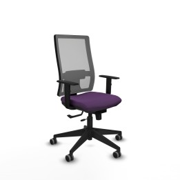 Piqueras y Crespo Horna traslack malla gris bali morado brazos 1D base piramidal ruedas 65mm engomadas