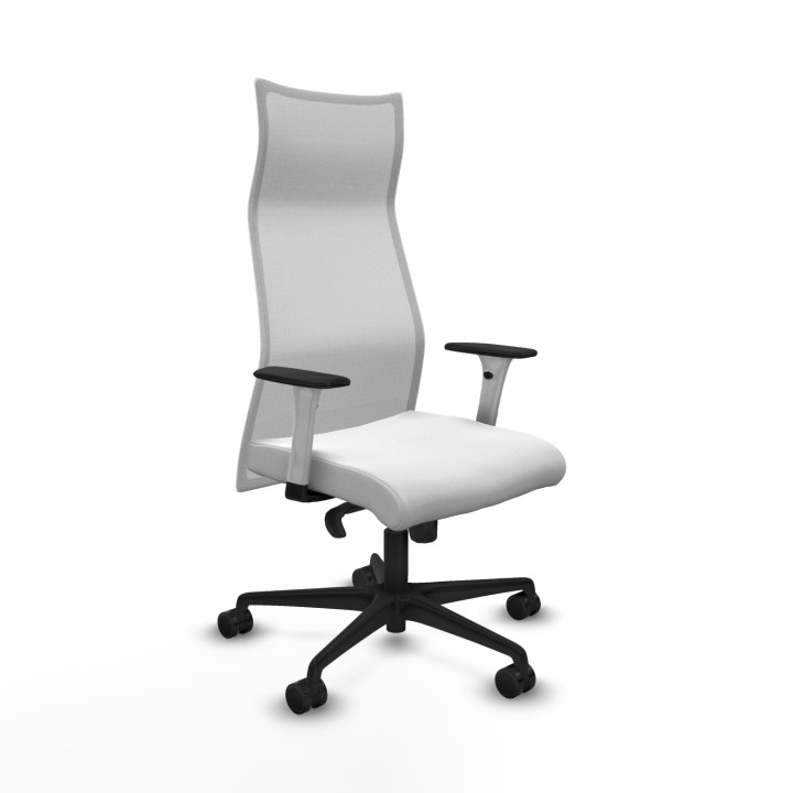 Piqueras y Crespo Albacete malla sincro malla blanca bali blanco brazos blancos base nailon ruedas 65 mm nailon