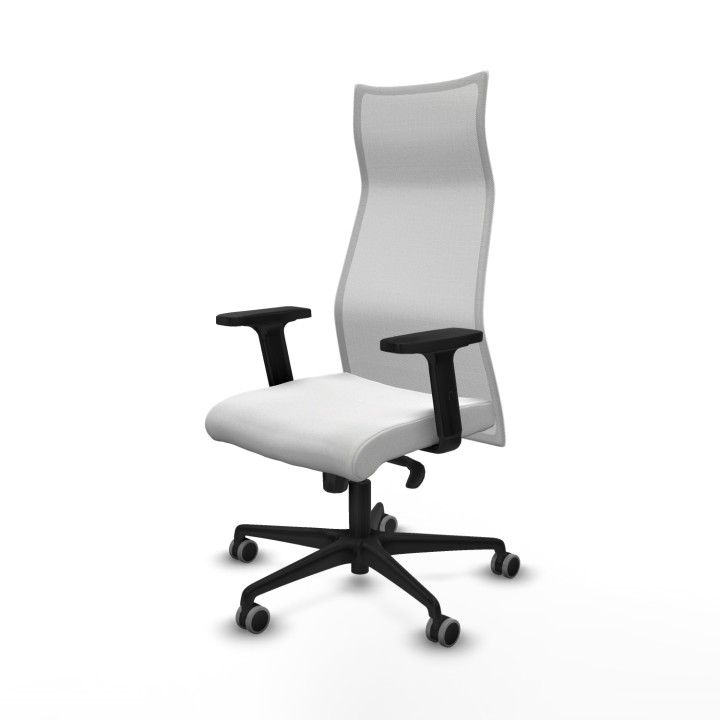 Piqueras y Crespo Albacete malla sincro malla blanca bali blanco brazos 2D base nailon ruedas 65mm engomadas