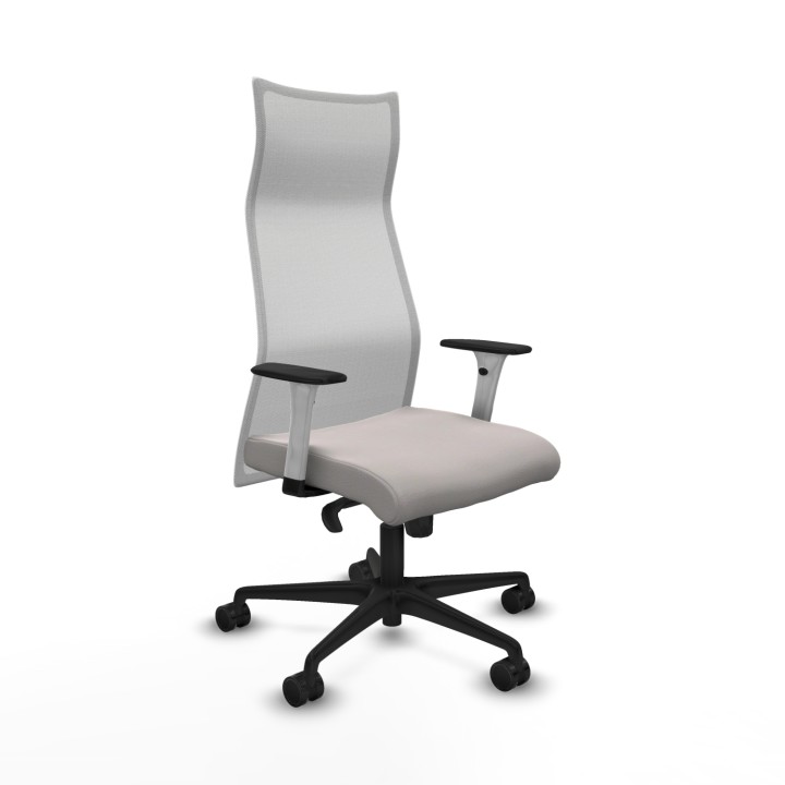 Piqueras y Crespo Albacete malla sincro malla blanca similpiel blanco brazos blancos base nailon ruedas 65 mm nailon