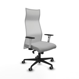 Piqueras y Crespo Albacete malla sincro malla blanca bali gris claro brazos blancos base nailon ruedas 65mm engomadas