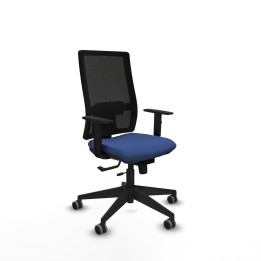 Piqueras y Crespo Horna traslack malla negra bali azul marino brazos 1D base piramidal ruedas 65mm engomadas