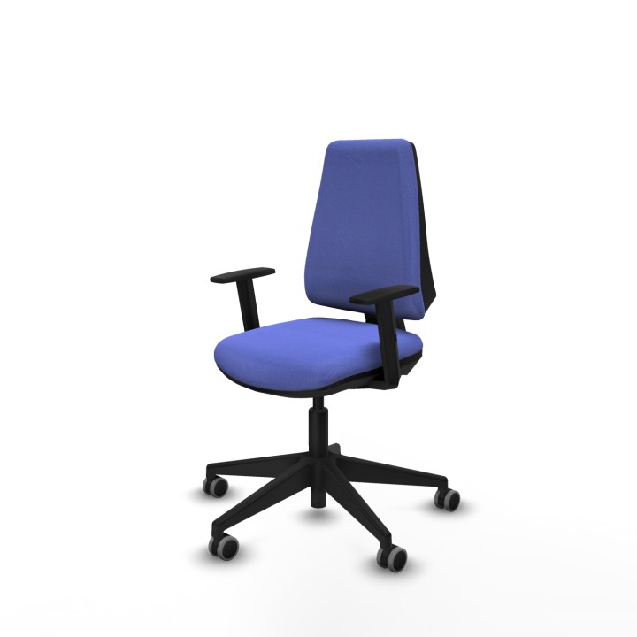Piqueras y Crespo Elche CP bali azul claro brazos 1D base piramidal ruedas engomadas 65mm