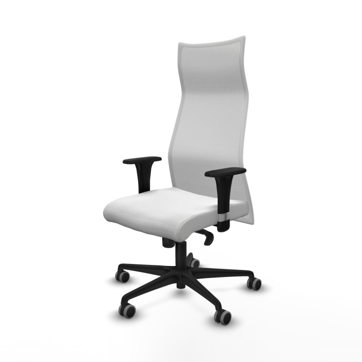 Piqueras y Crespo Albacete malla XL sincro malla blanca bali blanco brazos 1D base nailon ruedas 65mm engomadas