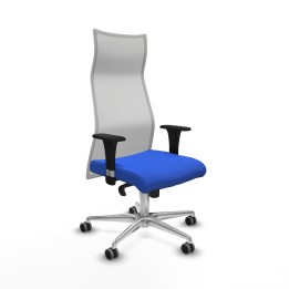 Piqueras y Crespo Albacete malla sincro malla blanca bali azul brazos 1D base aluminio ruedas 65mm engomadas