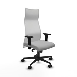 Piqueras y Crespo Albacete malla XL sincro malla blanca bali gris claro brazos 1D base nailon ruedas 65mm nailon