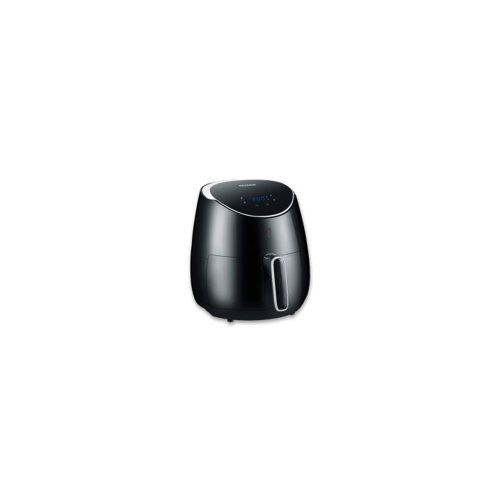 Severin FR 2445 freidora Sencillo 5 L Independiente 2000 W Freidora de aire caliente Negro, Metálico, Plata