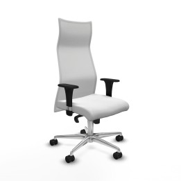 Piqueras y Crespo Albacete malla XL sincro malla blanca bali blanco brazos 1D base aluminio ruedas 65mm nailon