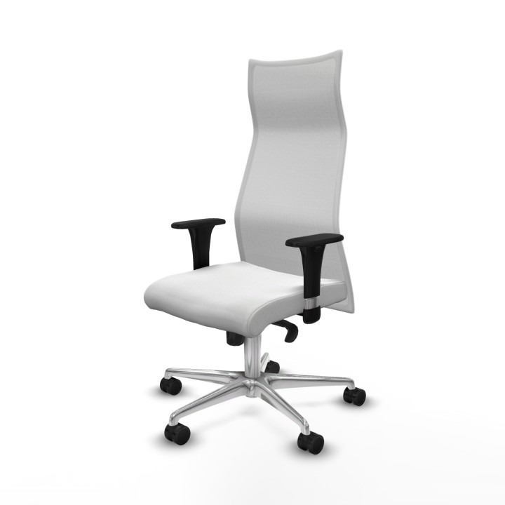 Piqueras y Crespo Albacete malla XL sincro malla blanca bali blanco brazos 1D base aluminio ruedas 65mm nailon