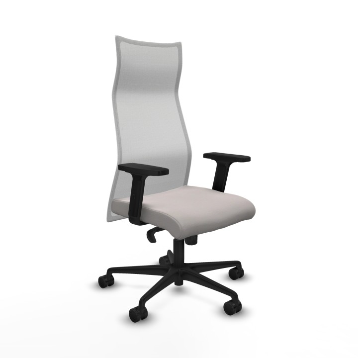 Piqueras y Crespo Albacete malla sincro malla blanca similpiel blanco brazos 2D base nailon ruedas 65 mm nailon