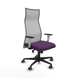 Piqueras y Crespo Albacete malla sincro malla gris bali morado brazos blancos base nailon ruedas 65mm engomadas