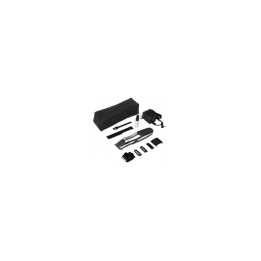 Wahl 09918 groomsman corta barba 3 accesorios corte cuchillas autoafilables uso con o sin cable negro gris 9918-1416