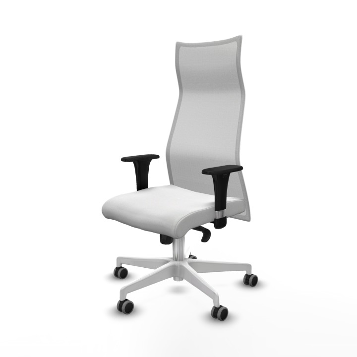 Piqueras y Crespo Albacete malla sincro malla blanca bali blanco brazos 1D base blanca ruedas 65mm engomadas