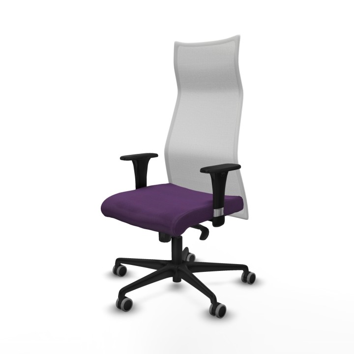 Piqueras y Crespo Albacete malla XL sincro malla blanca bali morado brazos 1D base nailon ruedas 65mm engomadas
