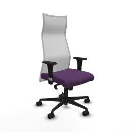 Piqueras y Crespo Albacete malla sincro malla blanca bali morado brazos 1D base nailon ruedas 65 mm nailon
